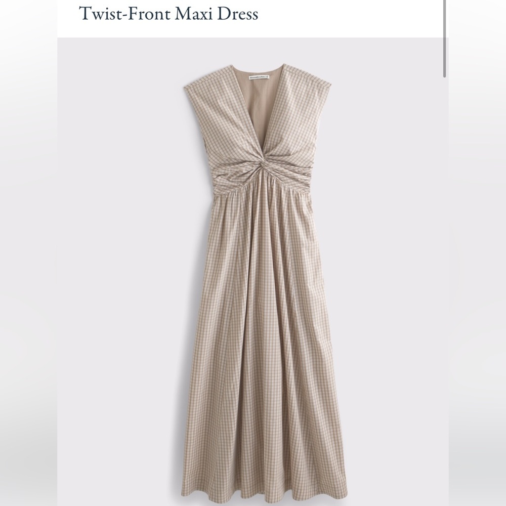 Front twist midi dress